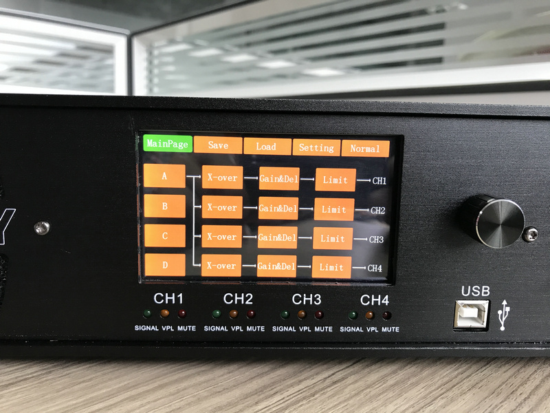 Sanway带触摸屏DP10Q的4通道数字DSP音频功率放大器